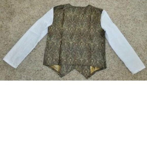 Steampunk Victorian Halloween Costume Large 4 Pc Vest, Shirt, Pants, Hat Mens - Picture 5 of 10